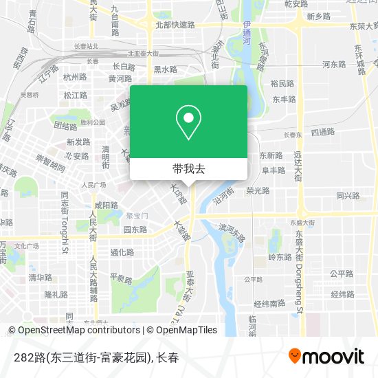 282路(东三道街-富豪花园)地图