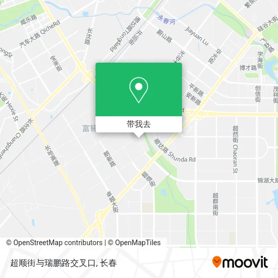 超顺街与瑞鹏路交叉口地图