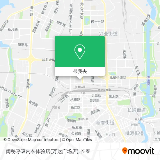 闺秘呼吸内衣体验店(万达广场店)地图