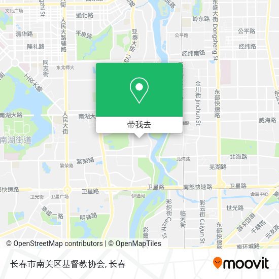 长春市南关区基督教协会地图