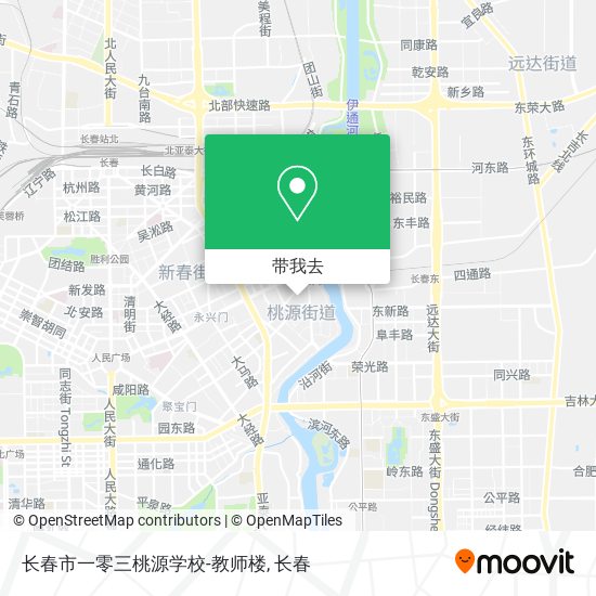 长春市一零三桃源学校-教师楼地图