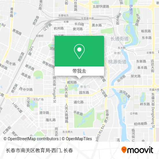 长春市南关区教育局-西门地图