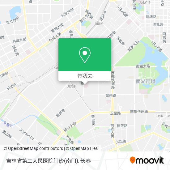 吉林省第二人民医院门诊(南门)地图