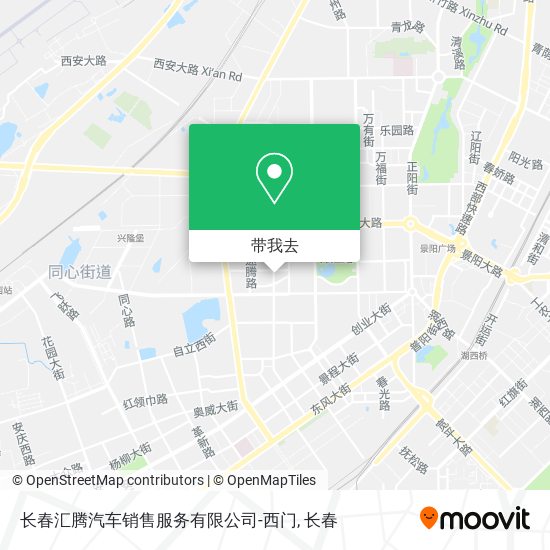 长春汇腾汽车销售服务有限公司-西门地图