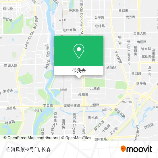 临河风景-2号门地图