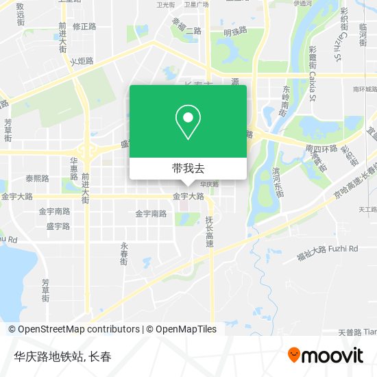 华庆路地铁站地图