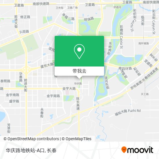 华庆路地铁站-A口地图