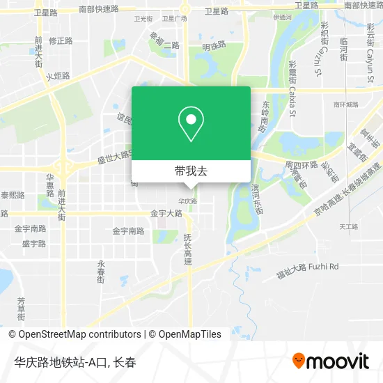 华庆路地铁站-A口地图