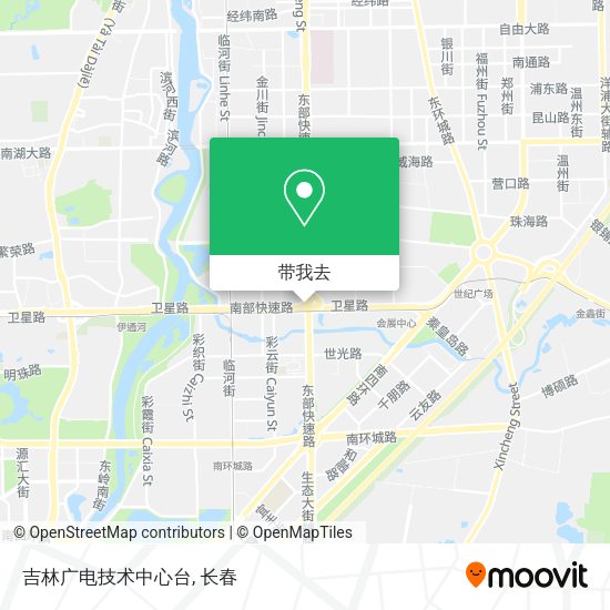 吉林广电技术中心台地图