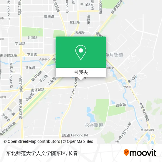 东北师范大学人文学院东区地图