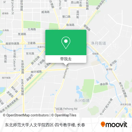 东北师范大学人文学院西区-四号教学楼地图