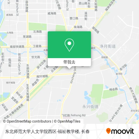东北师范大学人文学院西区-福祉教学楼地图