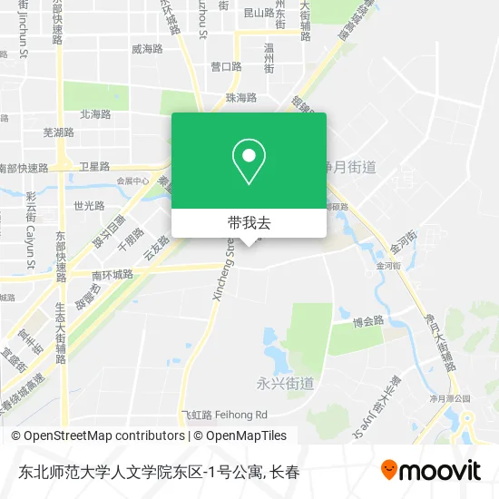 东北师范大学人文学院东区-1号公寓地图
