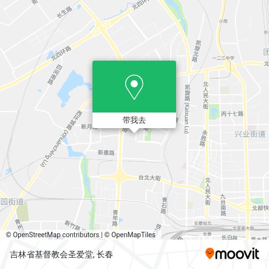 吉林省基督教会圣爱堂地图