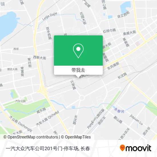 一汽大众汽车公司201号门-停车场地图