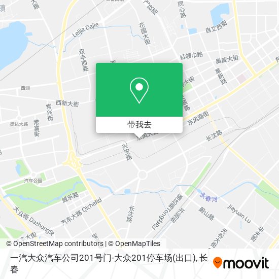 一汽大众汽车公司201号门-大众201停车场(出口)地图