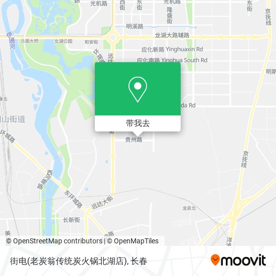 街电(老炭翁传统炭火锅北湖店)地图