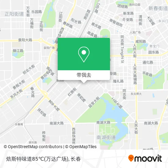 焙斯特味道85℃(万达广场)地图