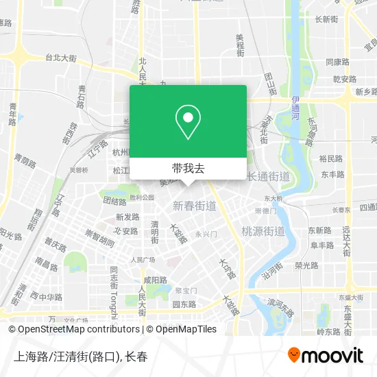 上海路/汪清街(路口)地图