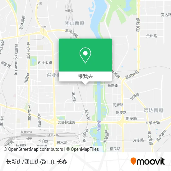 长新街/团山街(路口)地图