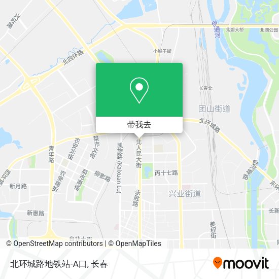 北环城路地铁站-A口地图