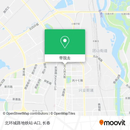 北环城路地铁站-A口地图
