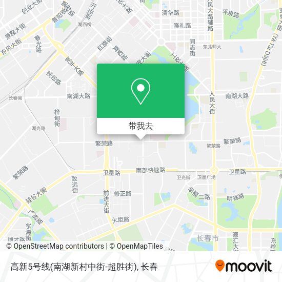 高新5号线(南湖新村中街-超胜街)地图