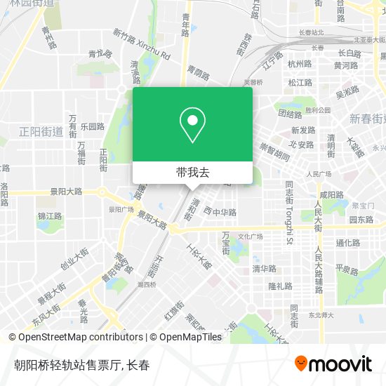 朝阳桥轻轨站售票厅地图