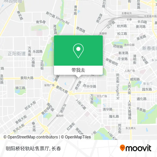 朝阳桥轻轨站售票厅地图