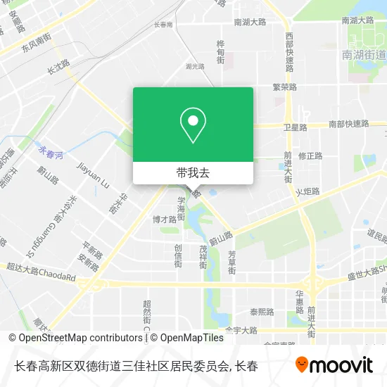 长春高新区双德街道三佳社区居民委员会地图