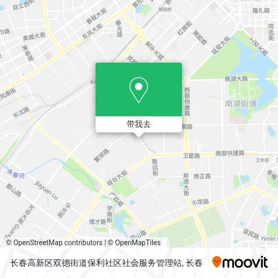 长春高新区双德街道保利社区社会服务管理站地图