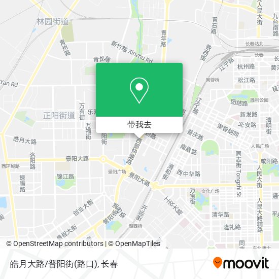 皓月大路/普阳街(路口)地图