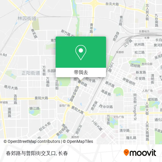 春郊路与普阳街交叉口地图