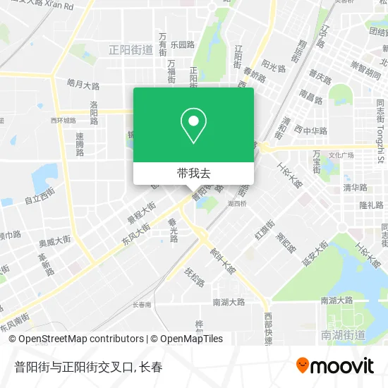 普阳街与正阳街交叉口地图
