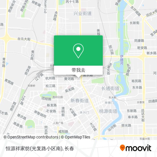 恒源祥家纺(光复路小区南)地图