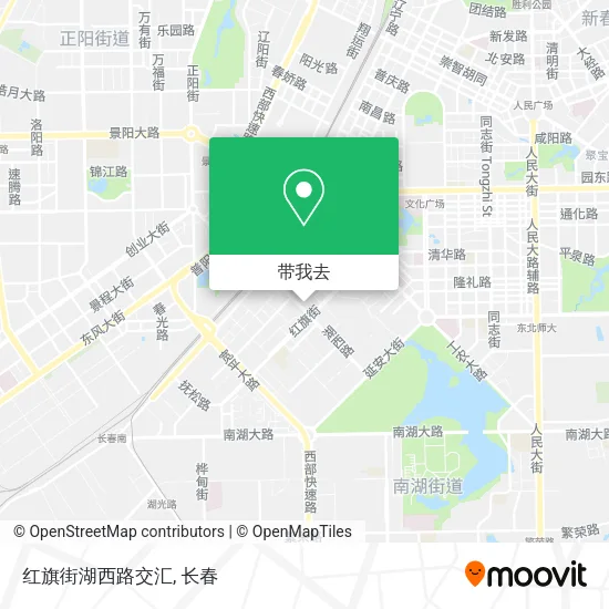 红旗街湖西路交汇地图