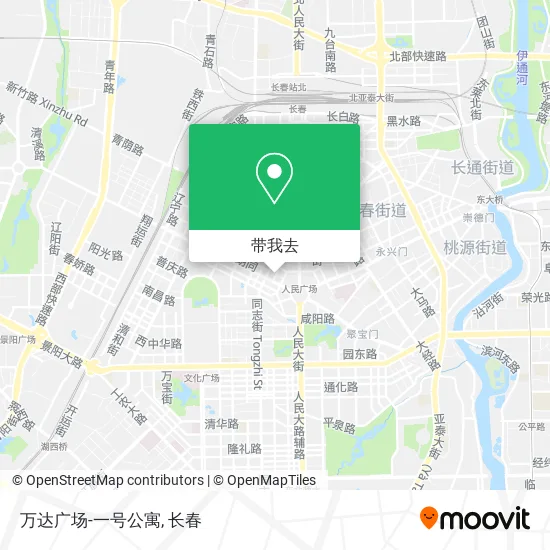 万达广场-一号公寓地图