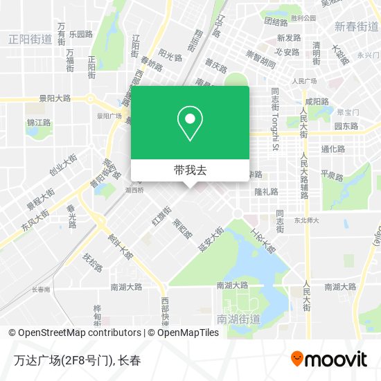 万达广场(2F8号门)地图