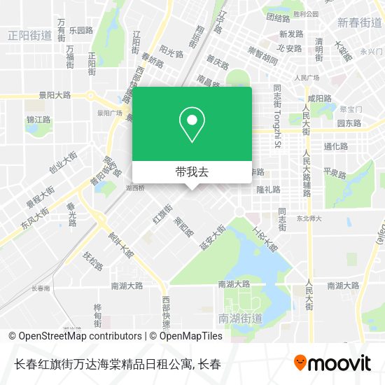 长春红旗街万达海棠精品日租公寓地图
