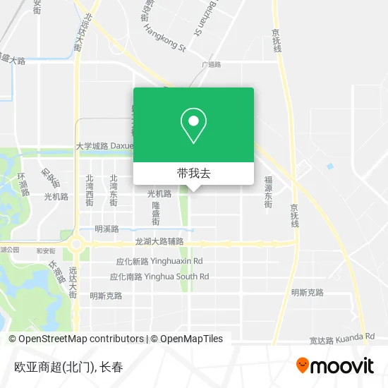欧亚商超(北门)地图