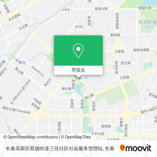 长春高新区双德街道三佳社区社会服务管理站地图
