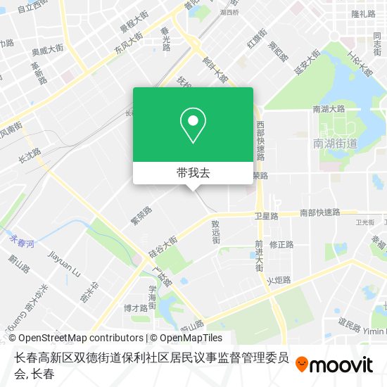 长春高新区双德街道保利社区居民议事监督管理委员会地图
