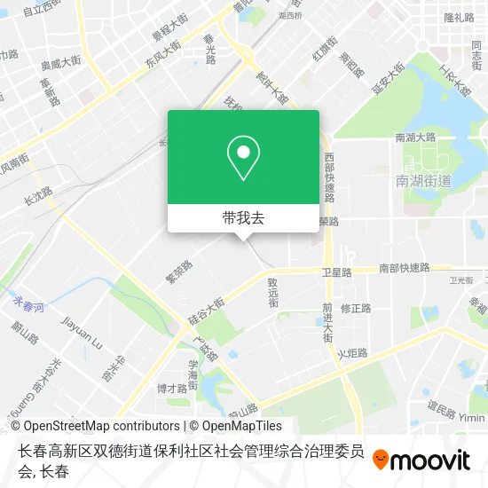 长春高新区双德街道保利社区社会管理综合治理委员会地图