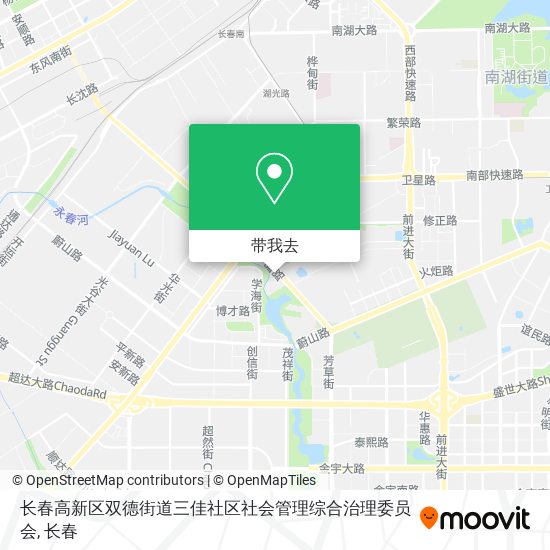 长春高新区双德街道三佳社区社会管理综合治理委员会地图