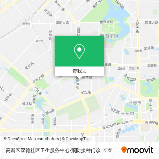 高新区双德社区卫生服务中心-预防接种门诊地图