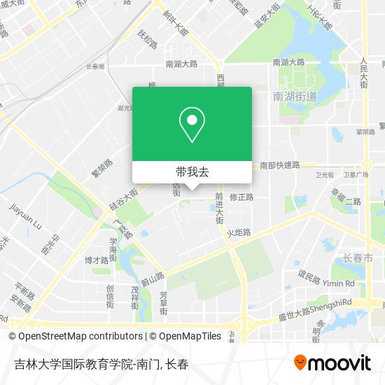 吉林大学国际教育学院-南门地图