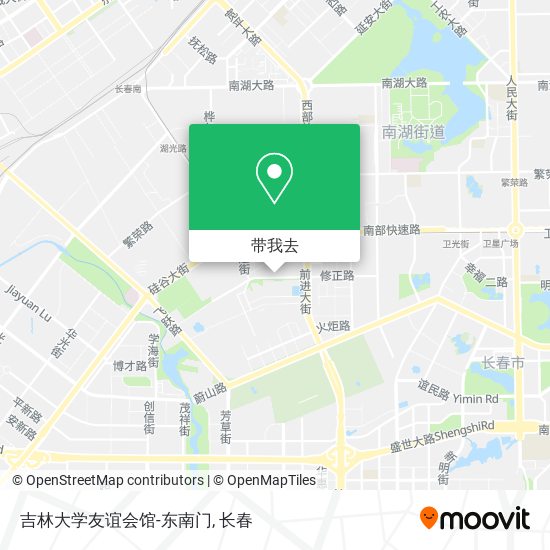 吉林大学友谊会馆-东南门地图