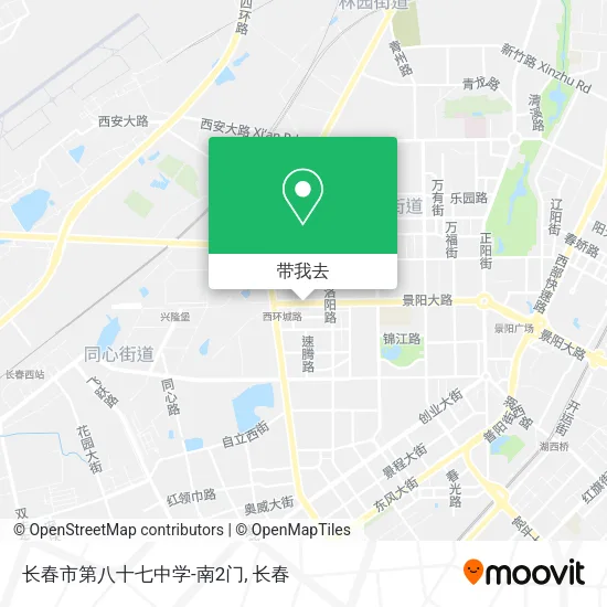 长春市第八十七中学-南2门地图