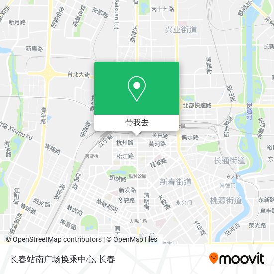 长春站南广场换乘中心地图