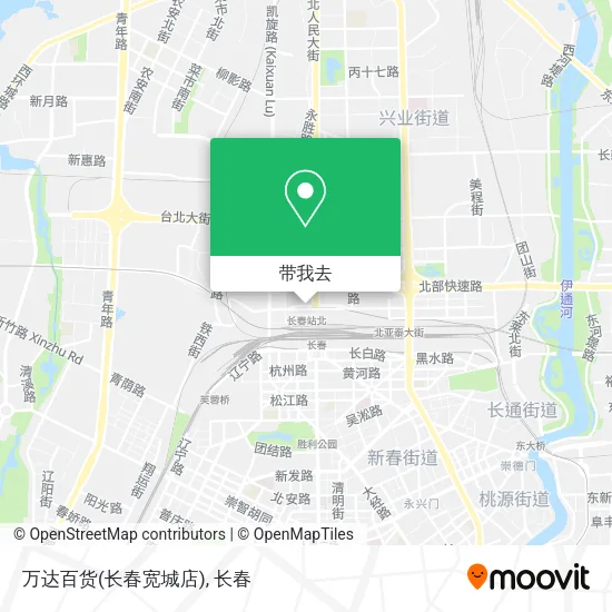万达百货(长春宽城店)地图